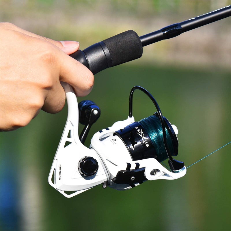KastKing Crixus Fishing Rod and Reel Combo, High Performance Spinning & Baitcaster Combo, IM6 Graphite 2Pc Blanks, Zirconium Oxide Rings, SuperPolymer Handle, Lightweight Reel with Aluminum Spool - Image 4